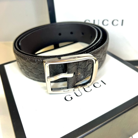 GUCCI Belt size 100 in Dark Brown. - Picture 3 of 7